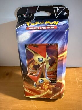 Pokémon Victini V Trading Card Game Box - Red & Yellow